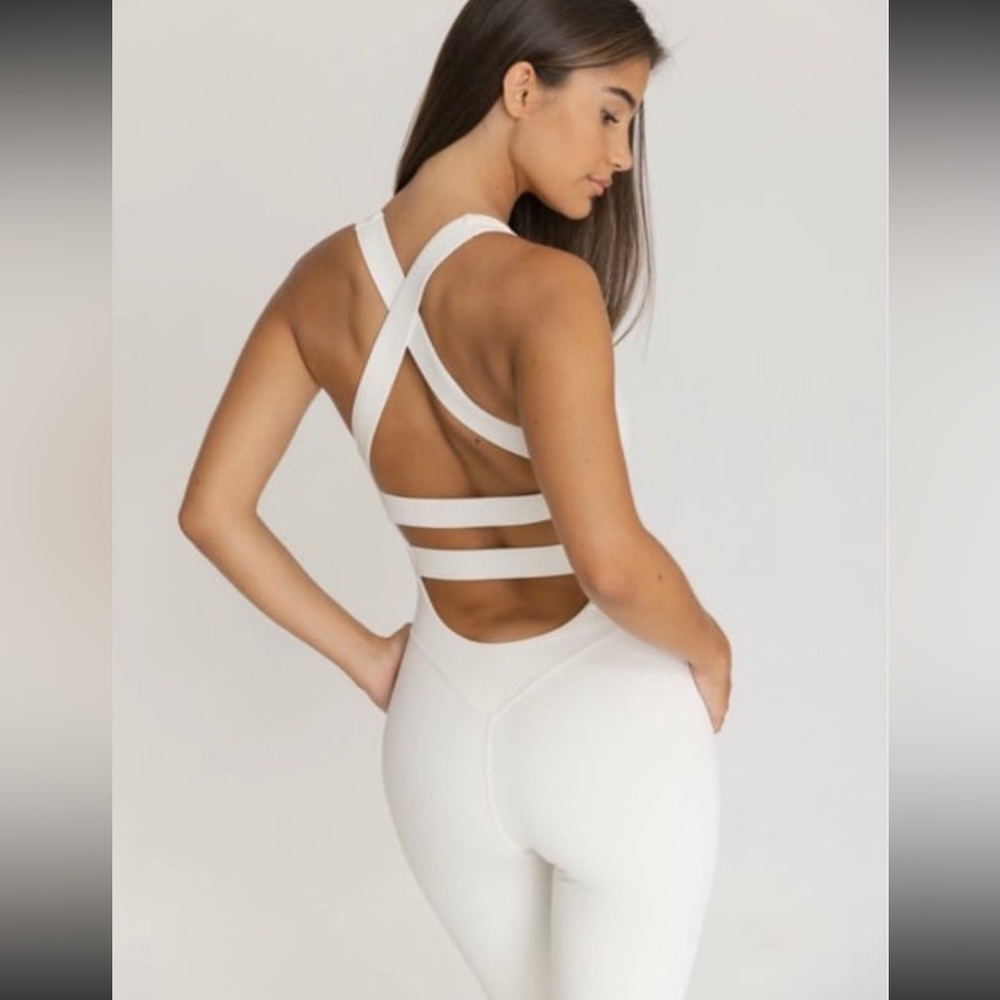 Topissima Nicole Coconut Milk Jumpsuit